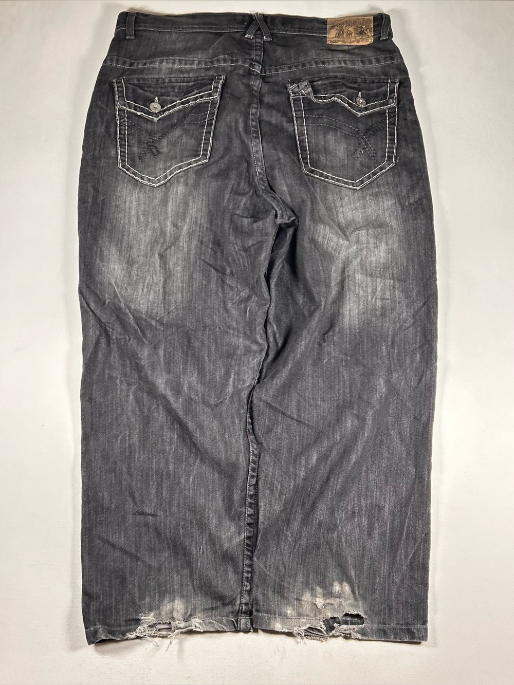 Baggy Southpole Denim Jeans Wide Leg Y2K Skater Vintage 44 Fits: 40 X 30 Black